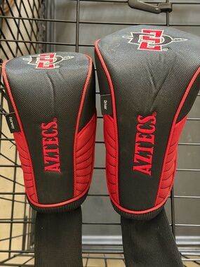 SDSU Aztecs Golf Club Headcovers - Black & Red